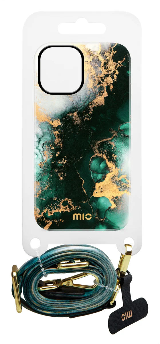 MIO Lanyard Universeel Nylon Telefoonkoord / Telefoonketting Green Marble afbeelding 8