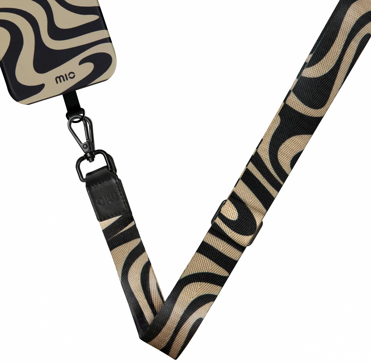MIO Lanyard Universeel Nylon Telefoonkoord / Telefoonketting Swirl afbeelding 1