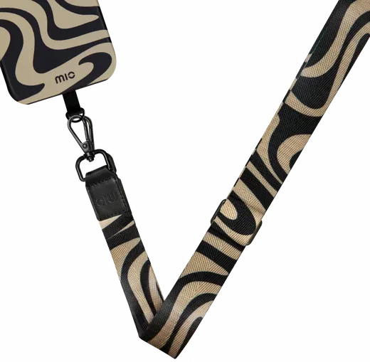 MIO Lanyard Universeel Nylon Telefoonkoord / Telefoonketting Swirl afbeelding 1