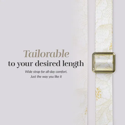 MIO Lanyard Universeel Nylon Telefoonkoord / Telefoonketting White Roses afbeelding 6