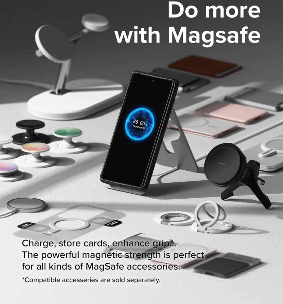 Ringke Fusion X Magnetic OnePlus 12 Hoesje MagSafe Back Cover Zwart afbeelding 3