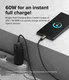 Ringke 3A Fast Charging Basic USB-C naar USB-C Kabel 60W 0.5M Zwart afbeelding 2