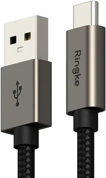 Ringke 3A Fast Charging Basic USB-A naar USB-C Kabel 12W 1M Zwart