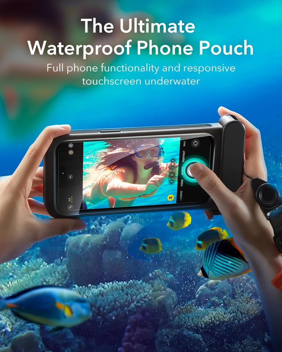 ESR iPhone 14 Pro Max / 15 Pro Max Waterdicht Hoesje IPX8 Waterproof Zwart afbeelding 2
