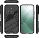 Xiaomi 14 Hoesje Shockproof Kickstand Back Cover Zwart afbeelding 4