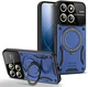 Xiaomi 14 Hoesje met Magnetische Kickstand Ring Blauw afbeelding 1