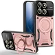 Xiaomi 14 Hoesje met Magnetische Kickstand Ring Roze Goud