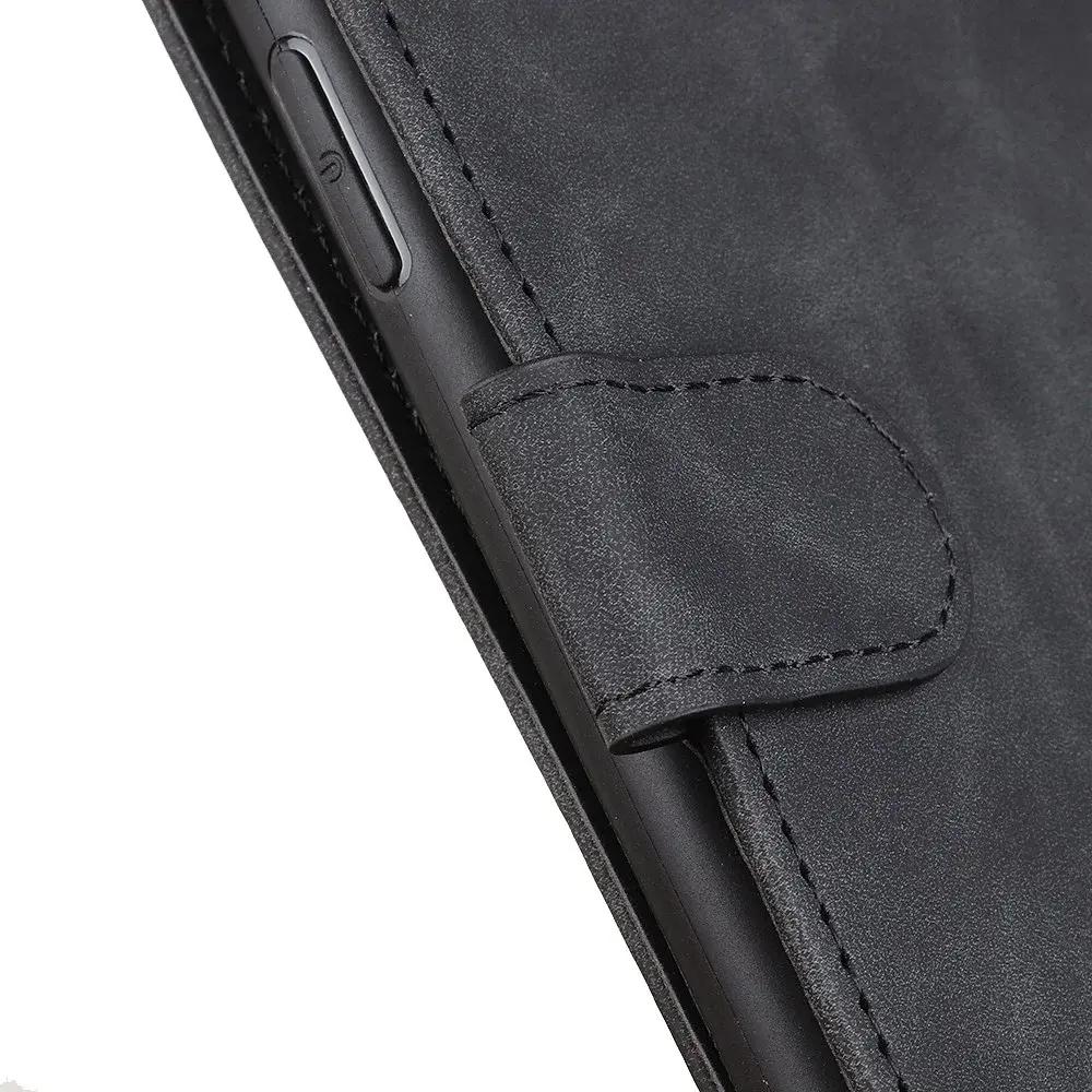 KHAZNEH Samsung Galaxy A55 Hoesje Retro Wallet Book Case Zwart afbeelding 6