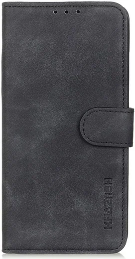 KHAZNEH Samsung Galaxy A55 Hoesje Retro Wallet Book Case Zwart afbeelding 7