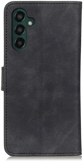 KHAZNEH Samsung Galaxy A55 Hoesje Retro Wallet Book Case Zwart afbeelding 8