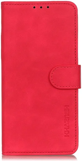 KHAZNEH Samsung Galaxy A55 Hoesje Retro Wallet Book Case Rood afbeelding 7