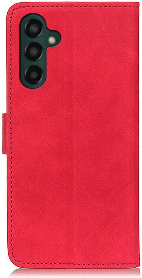 KHAZNEH Samsung Galaxy A55 Hoesje Retro Wallet Book Case Rood afbeelding 8