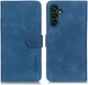 KHAZNEH Samsung Galaxy A55 Hoesje Retro Wallet Book Case Blauw afbeelding 2