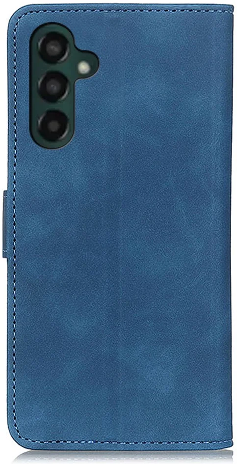 KHAZNEH Samsung Galaxy A55 Hoesje Retro Wallet Book Case Blauw afbeelding 8