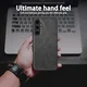 Samsung Galaxy A55 Hoesje met Kunstleer Coating Back Cover Zwart afbeelding 4