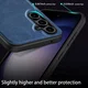 Samsung Galaxy A55 Hoesje met Kunstleer Coating Back Cover Zwart afbeelding 6