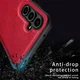 Samsung Galaxy A55 Hoesje met Kunstleer Coating Back Cover Zwart afbeelding 7