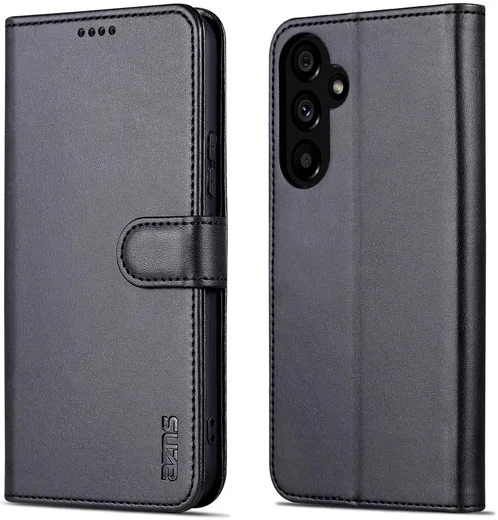 AZNS Samsung Galaxy A55 Hoesje Wallet Book Case Kunstleer Zwart afbeelding 2