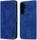 AZNS Samsung Galaxy A55 Hoesje Wallet Book Case Kunstleer Blauw afbeelding 2