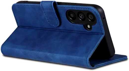 AZNS Samsung Galaxy A55 Hoesje Wallet Book Case Kunstleer Blauw afbeelding 4