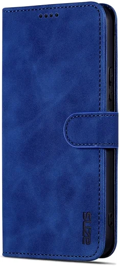 AZNS Samsung Galaxy A55 Hoesje Wallet Book Case Kunstleer Blauw afbeelding 7