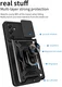 Samsung Galaxy A55 Hoesje met Camera Slider en Kickstand Ring Blauw afbeelding 6