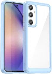 Samsung Galaxy A55 Hoesje Acryl Back Cover Blauw afbeelding
