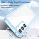 Samsung Galaxy A55 Hoesje Acryl Back Cover Blauw afbeelding 3