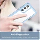 Samsung Galaxy A55 Hoesje Acryl Back Cover Blauw afbeelding 5