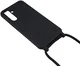 Samsung Galaxy A55 Hoesje Flexibel TPU met Koord Back Cover Zwart afbeelding 3