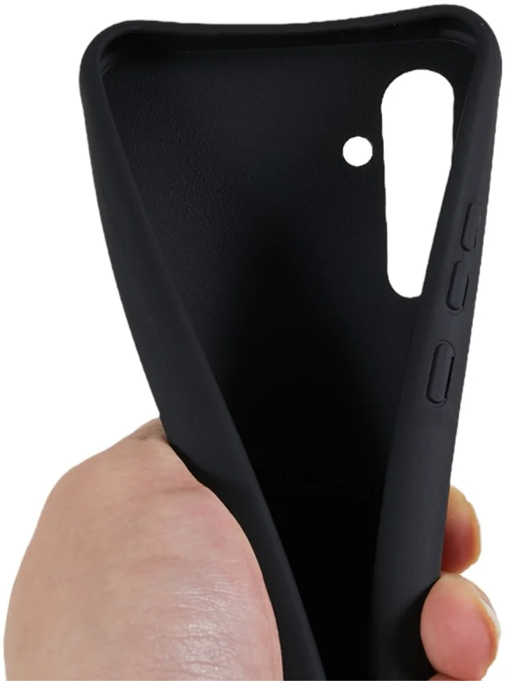 Samsung Galaxy A55 Hoesje Flexibel TPU met Koord Back Cover Zwart afbeelding 6