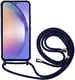 Samsung Galaxy A55 Hoesje Flexibel TPU met Koord Back Cover Blauw afbeelding 2