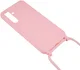 Samsung Galaxy A55 Hoesje Flexibel TPU met Koord Back Cover Roze afbeelding 3