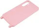 Samsung Galaxy A55 Hoesje Flexibel TPU met Koord Back Cover Roze afbeelding 5