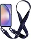 Samsung Galaxy A55 Hoesje TPU Back Cover + Telefoon Koord Blauw afbeelding 2