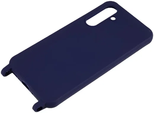 Samsung Galaxy A55 Hoesje TPU Back Cover + Telefoon Koord Blauw afbeelding 5