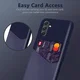 Samsung Galaxy A55 Hoesje met Kaarthouder Back Cover Blauw afbeelding 4