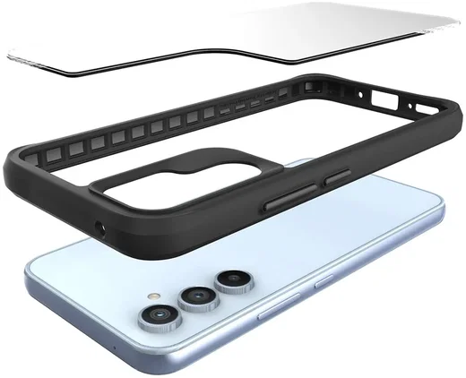 Samsung Galaxy A55 Hoesje Armor Back Cover Zwart afbeelding 11