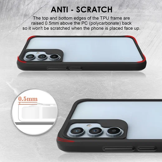 Samsung Galaxy A55 Hoesje Armor Back Cover Zwart afbeelding 9