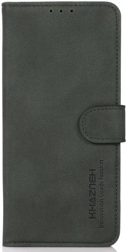 KHAZNEH Motorola Moto G04 / G24 Hoesje Retro Wallet Book Case Groen afbeelding 6