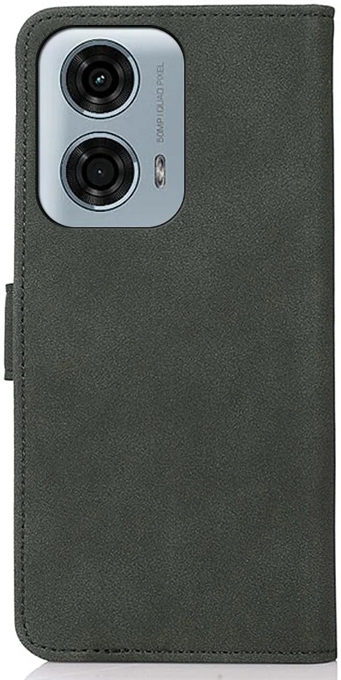 KHAZNEH Motorola Moto G04 / G24 Hoesje Retro Wallet Book Case Groen afbeelding 7