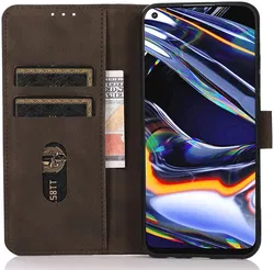 KHAZNEH Motorola Moto G04 / G24 Hoesje Retro Wallet Book Case Bruin afbeelding
