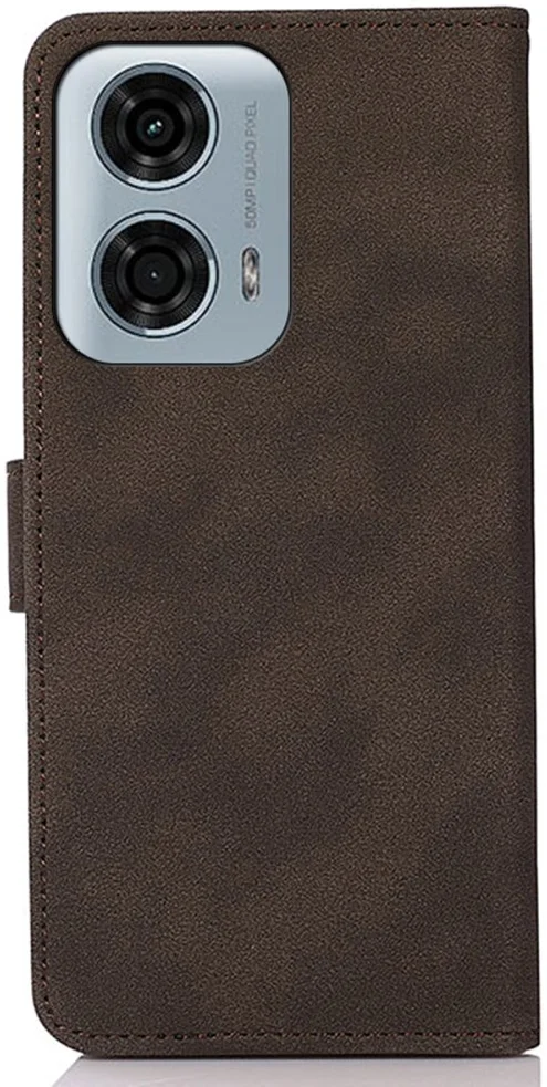 KHAZNEH Motorola Moto G04 / G24 Hoesje Retro Wallet Book Case Bruin afbeelding 7