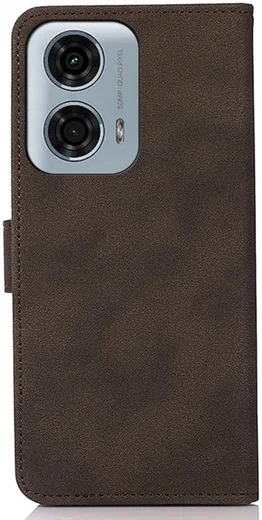 KHAZNEH Motorola Moto G04 / G24 Hoesje Retro Wallet Book Case Bruin afbeelding 7