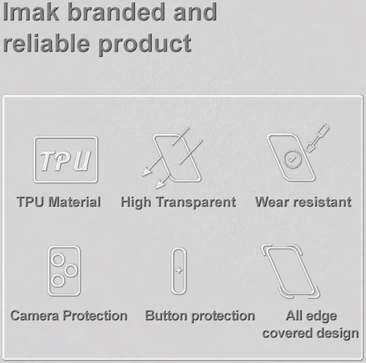 Imak UX-5 Series Xiaomi 14 Ultra Hoesje Flexibel TPU Transparant afbeelding 11