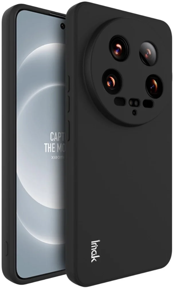 IMAK UC-4 Xiaomi 14 Ultra Hoesje Flexibel TPU Back Cover Zwart afbeelding 1