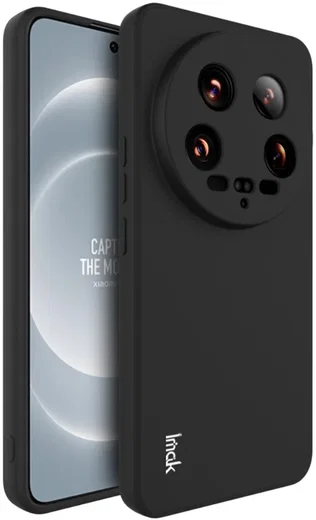 IMAK UC-4 Xiaomi 14 Ultra Hoesje Flexibel TPU Back Cover Zwart afbeelding 1