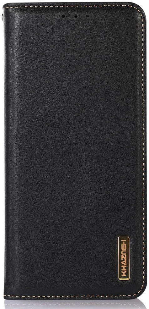 KHAZNEH Xiaomi 14 Ultra Hoesje RFID Book Case Leer Zwart afbeelding 6