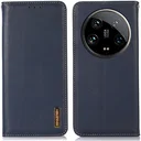 KHAZNEH Xiaomi 14 Ultra Hoesje RFID Book Case Leer Blauw