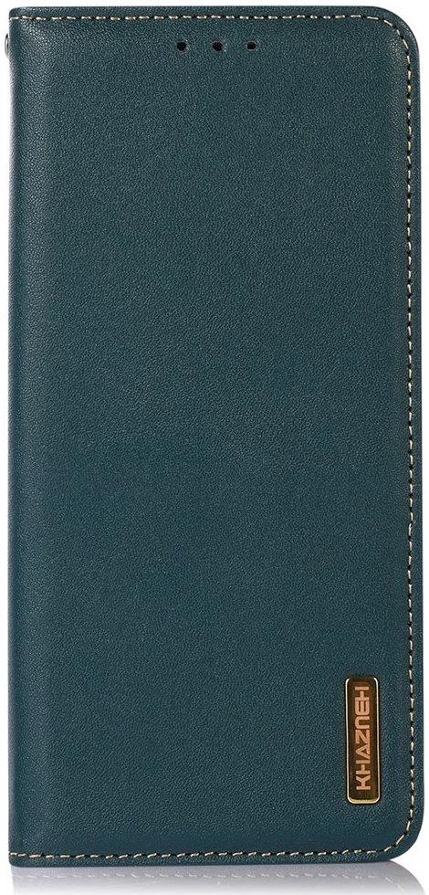 KHAZNEH Xiaomi 14 Ultra Hoesje RFID Book Case Leer Groen afbeelding 6